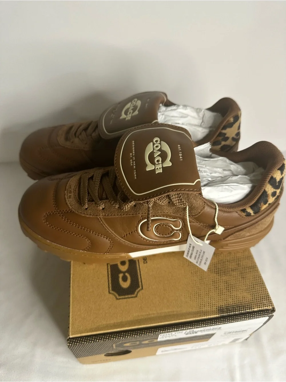 Coach leather suede